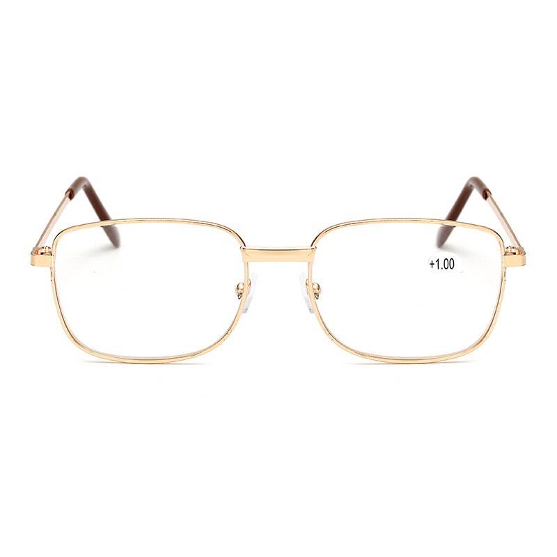 Classic Metal Read Glasses Women Optical Hyperopia Glasses Frame Men Presbyopia Reading Eyeglasses+1.0+1.5+2.0+2.5+3.0+3.5+4.0