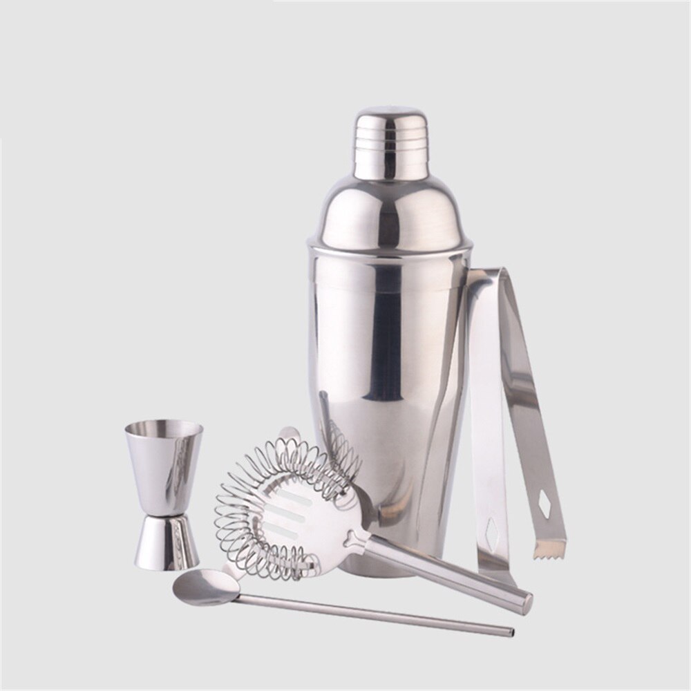 Wine Kit Stainless Steel Boston Cocktail Shaker Bar Wine Mixer Set Bartender Whisky Hand Shaker Tool Kit Bar Accessories