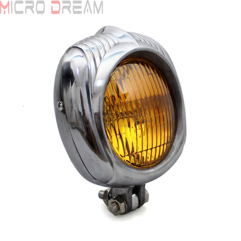 4.5&quot; Motorcycle Sealed Beam Electroline Vintage Headlight for Harley Dyna Sportster Bobber Chopper XS650 Retro Square Head Light