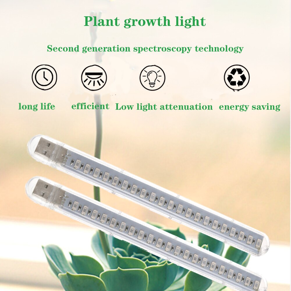 LED Wachsen Licht USB Lampe Volle Spektrum Für Pflanzen Sämlinge Blume drinnen pflanzen Wachsen