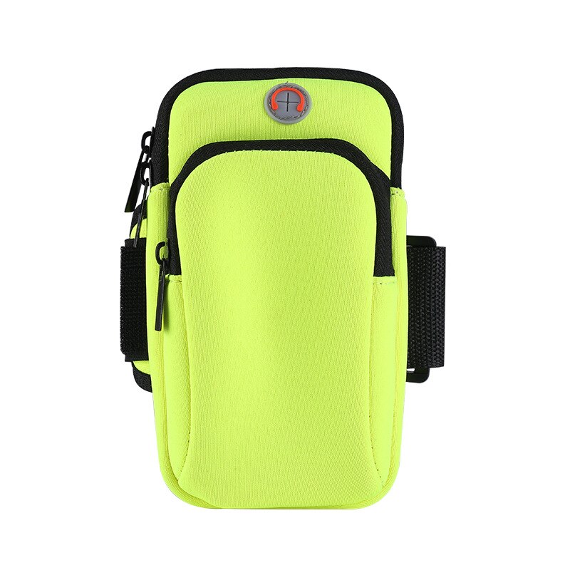 Bolsa de Brazo móvil para correr para hombre y mujer, equipo de Fitness para exteriores, bolso de muñeca para Iphone, funda de Brazo móvil deportiva: Verde