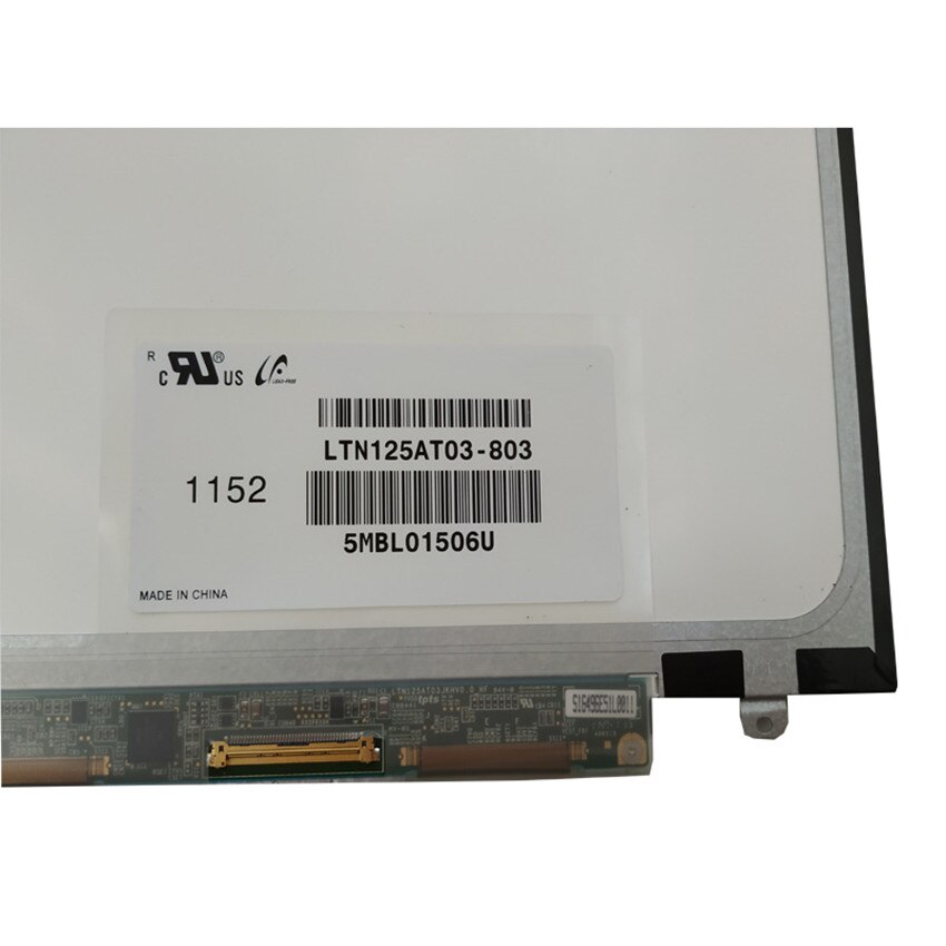 12.5'' Original LTN125AT03 LTN125AT03-803 LTN125AT03-801 For Samsung 350U2B-A04 NP400B2B NP350U2A A01 laptop LCD screen Matrix