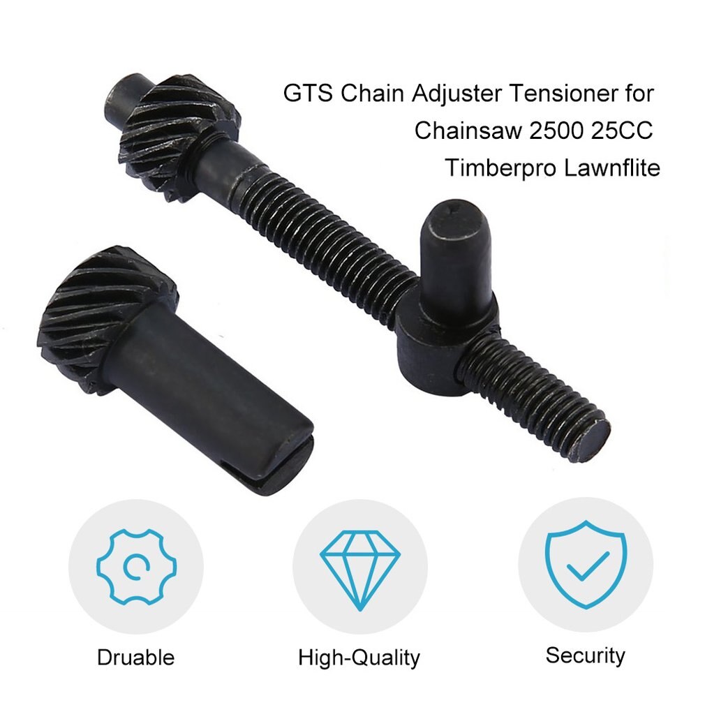 Tensor de Ajustador de cadena GTS de para motosierra china, 2500, 25cc, Timberpro, Lawnflite, OEM, piezas de repuesto