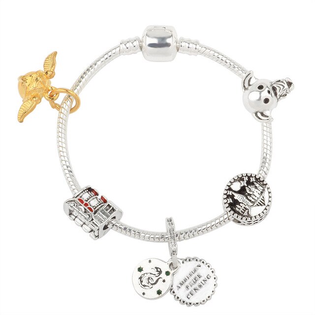 sterben töpfer Magie Armbinde Spielzeug Gehetzt Silber Metall Aktion Für Mädchen Geburtstag Weihnachten Pfanne Armreif: D / 20cm