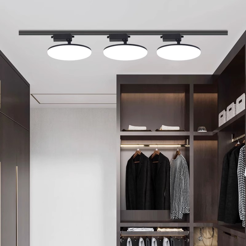 Ultradunne Ronde LED Spoor Licht 24W 36W 50W Draaibare Plafond Rail Lampen Foyer Kledingwinkel kantoor Indoor Vullen Spoor Verlichting