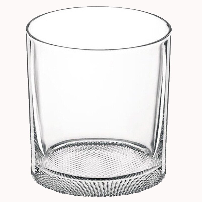 2/4 Pieces 400ML Grid Pattern Old Fashioned Glass Whisky Glass Set of 2/4