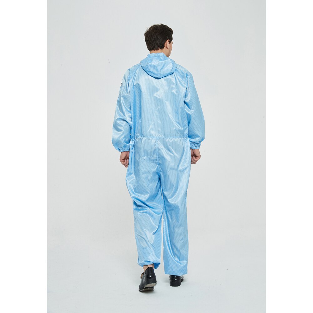 Work Clothes Uniform Anti-Static Hooded Jumpsuit Pants Universal Protective Clothing Food Factory Casual Lab coats Coveralls