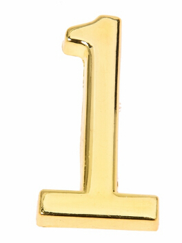 Home Goud Huis Hotel Deur Adres Plaque Nummer Met Srew Plaat Teken Huis 1: zwart en wit