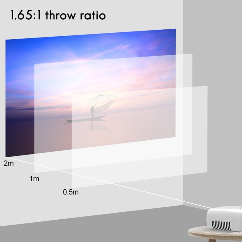 Projector YG280 600 Lumen 1080P Huishouden Ouder-kind Draagbare Projector Home Office Mini Led Tv