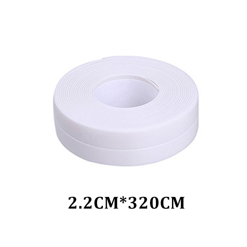 Aanrecht Waterdichte Meeldauw Sterke Zelfklevende Transparante Tape Tape Badkamer Kloof Strip Zelfklevende Zwembad Water Seal: 2.2 White