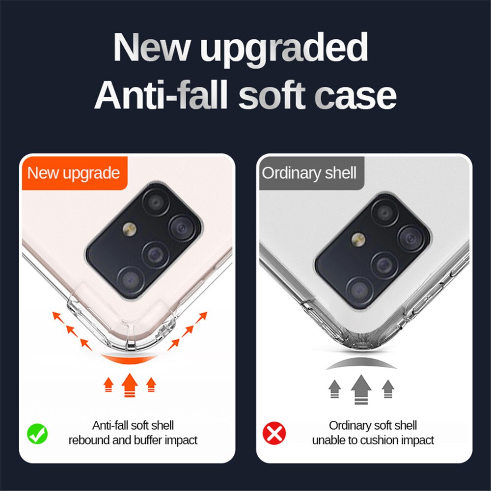 Stoßfeste silikon-airbag-hülle für samsung Galaxis  a32, 4g  a30 a30s a31 a32 m30 m30s m31 m31s a 32 5g m 30, 30s, 31 s, weiche schutzhülle