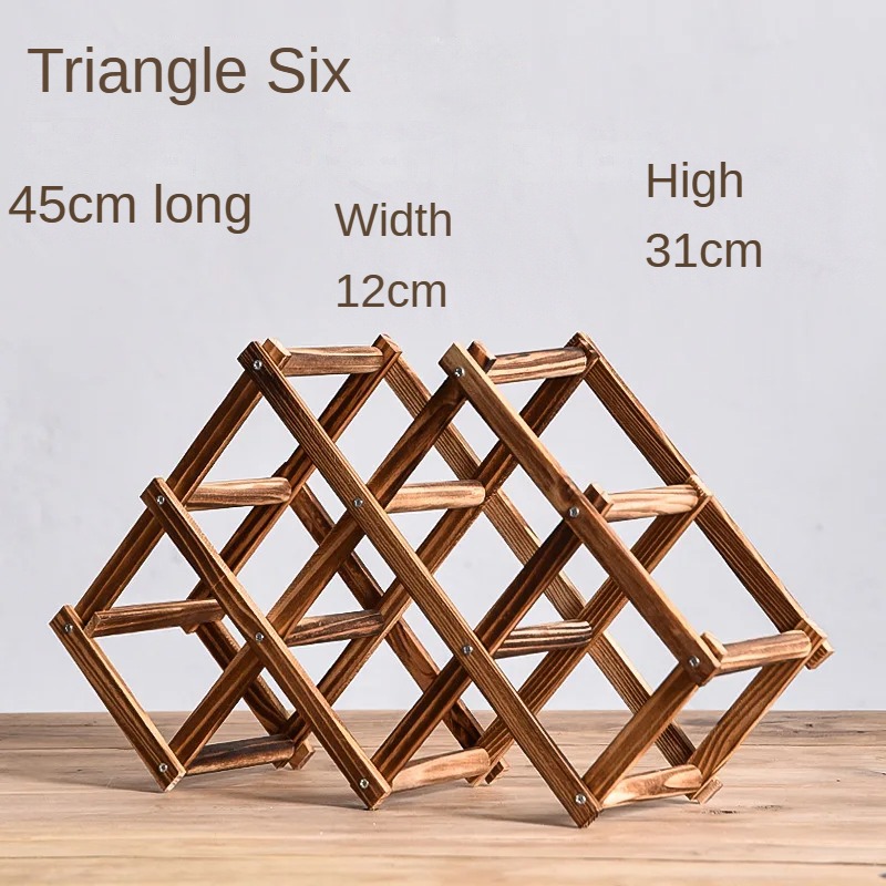Stackable Wine Storage Shelves 3, 5, 6, 10 Bottles Wooden Wine Shelves Home Bar Utensils Wine Cabinets Bar Tools: army green