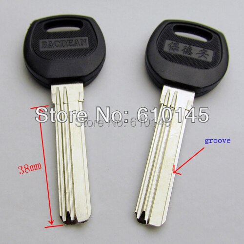 BAODEAN right groove Blank key .the key body is 38mm length house key