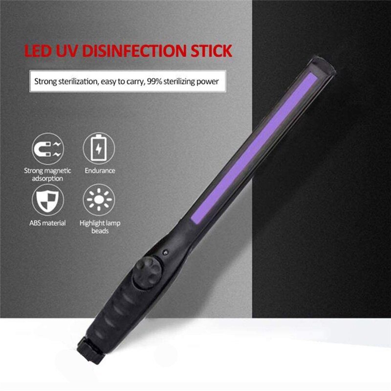 Household UVC Disinfection Stick LED Sterilizer Wand UV Germicidal Lamp Germs Bacteria Killer Disinfection Light