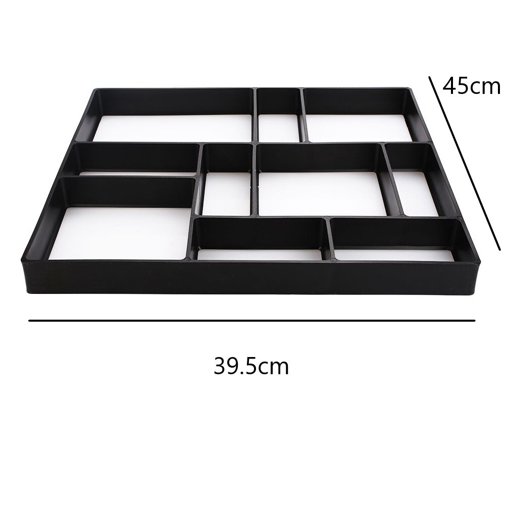 Concrete Molds Garden Floor DIY Paving Mould Home Garden Path Maker Manually Cement Brick Stepping Driveway Stone Road Mold Tool: D-39.5x45x4cm