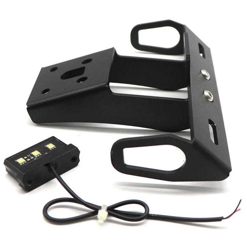 Soporte para marco de placa de matrícula con luz para KAWASAKI NINJA ZX-6R 636 -18 ZX-10R -10 soporte para guardabarros