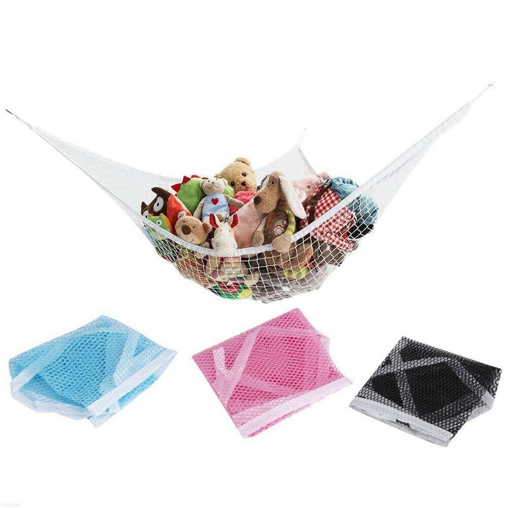 Grote Speelgoed Hangmat Mesh Kids Slaapkamer Opslag Kinderkamer Teddybeer Net Kind Organizer Gevulde Handdoeken Nette Zachte Opslag Organizer