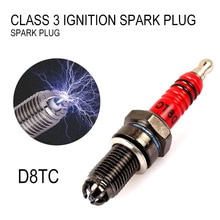 D8TC CG 125 Motorcycle Scooter Spark Plug for 150 200 Cc CF 250 Alloy Spark Plug Motorcycle Parts motor Accessories
