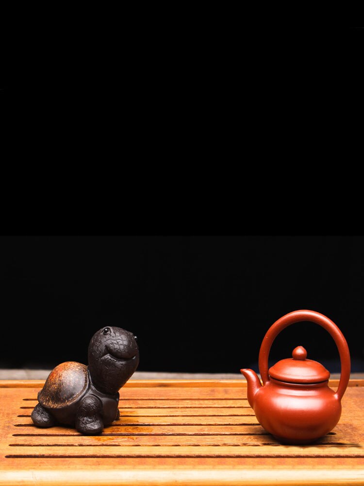 Purple Sand Turtle Tea Pet Ceramic Tortoise Figurines China Crafts Home Decoration Cartoon Turtle Sculpture Teaism Accessories