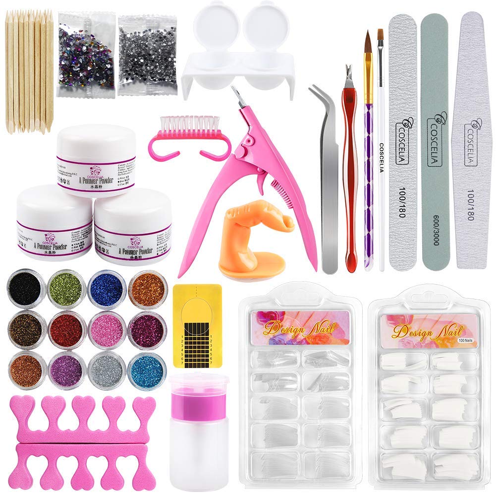 Nail kit set Gel Nail Set Nail Acrylic with drill Tool Practice clipper Manicure care Nail foil sticker Nail Polish
