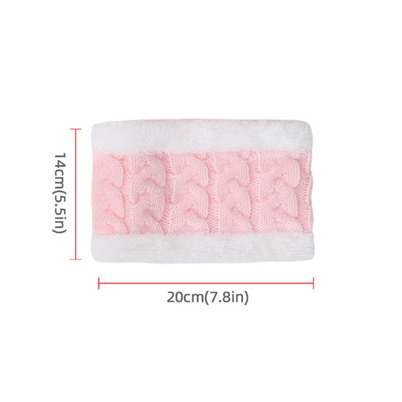 Herfst Winter Baby Sjaal Warm Haak Kinderen Halswarmer Kraag Fluwelen Dikke Effen Kleur Kids Meisje Jongen Sjaals