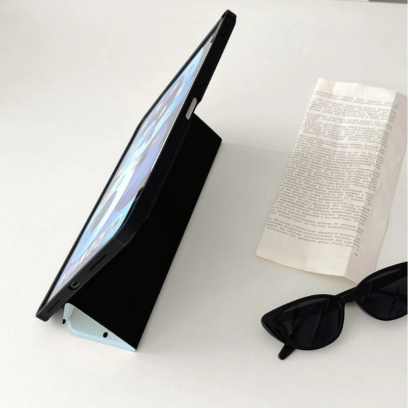 Ins Korean Black Polka Dots Protective Cases for Ipad 10th Generation Case Ipad 9 Generation Case Ipad Pro 11 Case Air 2/3 10.5