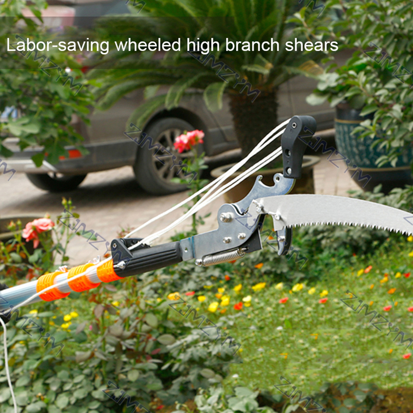 High-altitude Pruning Branch Saw Household Extendable Fruit Tree Pruning Saw Gardening High Branch Saw With 5m Telescopic Pole
