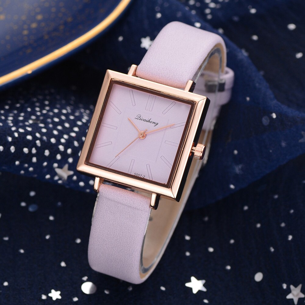 Top Brand Women Wrist Bracelet Watch Contracted Leather Crystal WristWatches Women Dress Ladies Quartz Clock Zegarek Damski