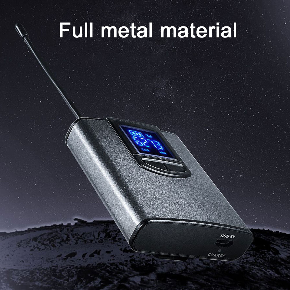 UHF Wireless System Microphone Headset Lapel Mic Receiver Transmitter for Voice Amplifier Speaker Teacher Tour Guide