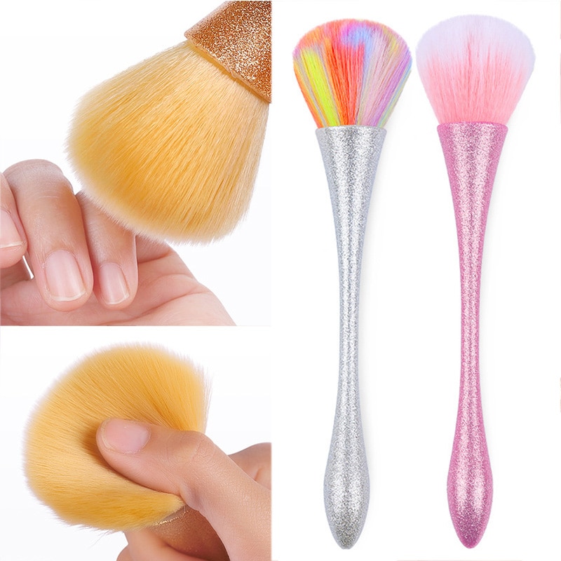 Pict you nagelborstel reinigen verwijder stof poeder nail art pedicure zacht verwijder stof acryl schone borstel voor nagelverzorging