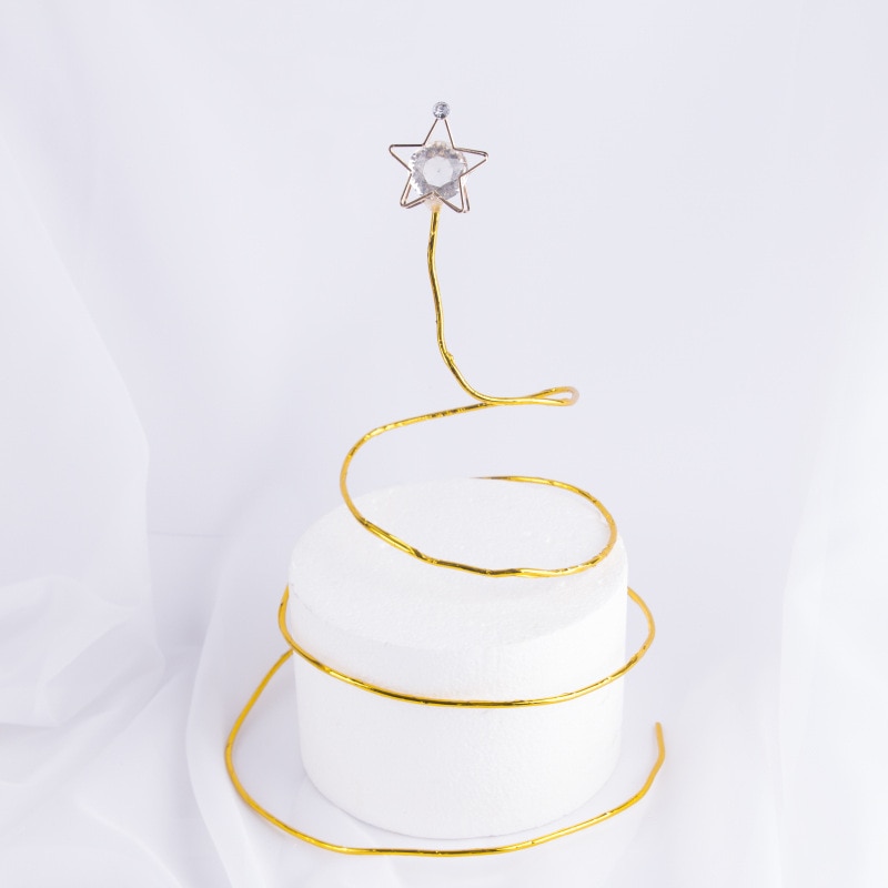 Cakelove Diamant Metalen Draad Frame Cake Topper Cupcake Party Voor Bakken Verjaardag Decoratie Taart Decoreren Gereedschappen Bakken