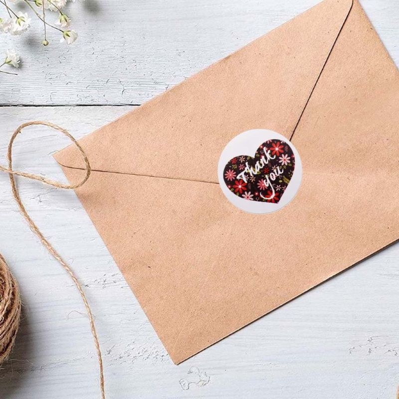 500 stuks/rol 8 kleuren stickers bruiloft verpakking handgemaakte envelop zegel label scrapbooking briefpapier sticker