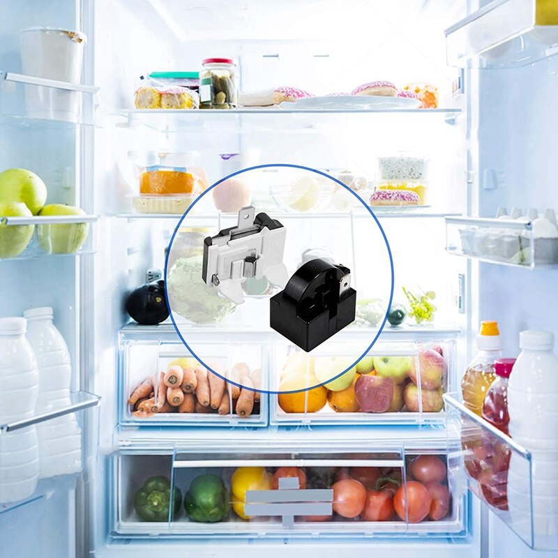 Top 1 Pin QP2-4.7 PTC Starter Relay,1 Pin Refrigerator Starter Relay and 6750C-0005P Refrigerator Overload Protector