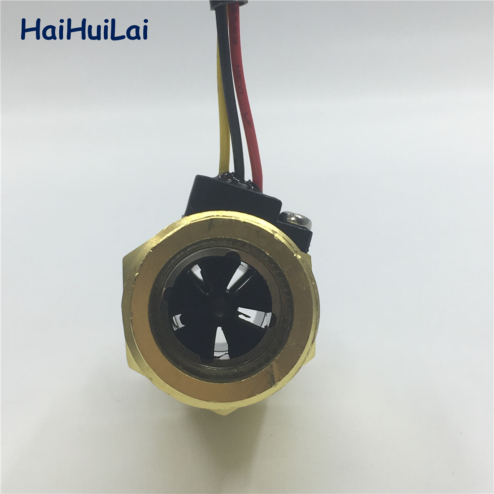 Npt 3/4 "DN20 Water Koper Messing Hall Flow Sensor Turbine Meter