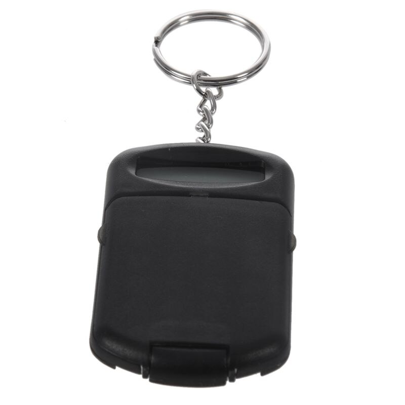 Gray Plastic Casing 8 Digits Electronic Mini Calculator w Keychain