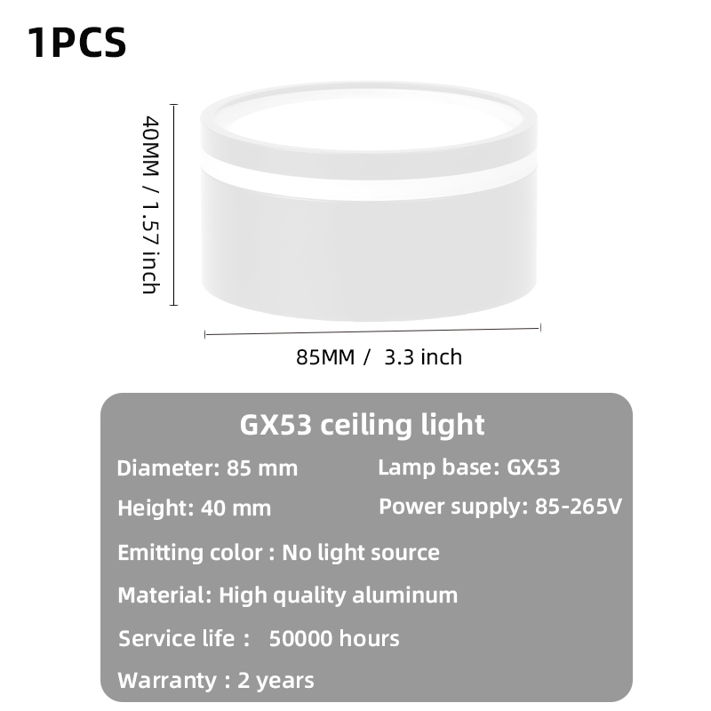 Utanpåliggande led-downlight taklampa  ac85-260v moderna spotlights takspotlights för vardagsrum kök butiksbelysning: Föränderlig