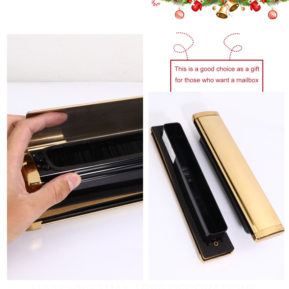 Stainless Steel Letter Box Outdoor Newspaper Box Convenient Letter Case for Outside Outdoor