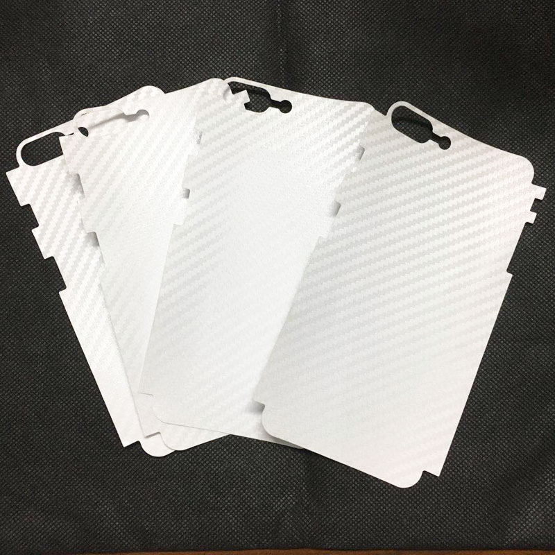 5pcs Stickers for iPhone 6 6S 7 8 plus X XS Max XR Back Film Protector Anti-fingerprint Matte Carbon Fiber Decor Sticker