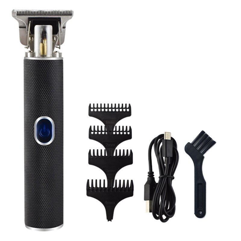 Électrique Outliner Tondeuses À Cheveux Sans Fil Rechargeable De Coiffeur Kits De Toilettage Pro T-Lame Tondeuse Près Machine De Découpe pour Hommes: Black