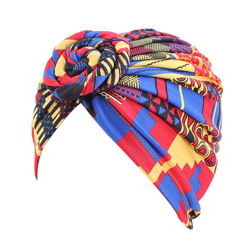 Turban à motifs africains pour femmes, couvre-chef musulman, bandana, accessoires de coiffure: Type 3