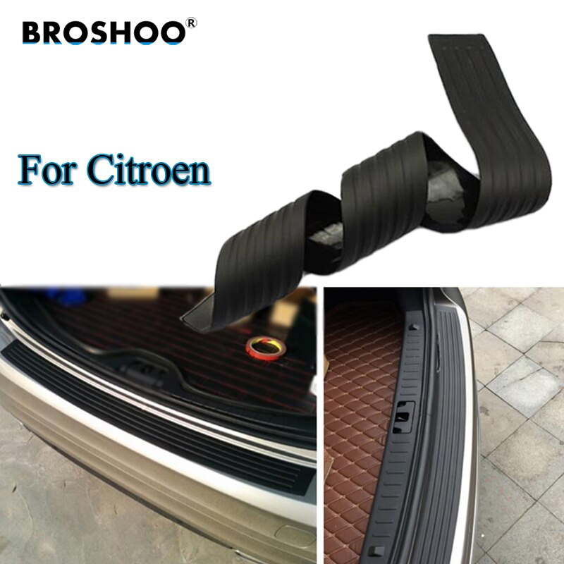 BROSHOO Auto Styling Rubber Achter Guard Bumper Kofferbak Protector Trim Cover Strip Voor Citroen C3 C2 C4 C5 DS3 Picasso c-Quatre Nemo