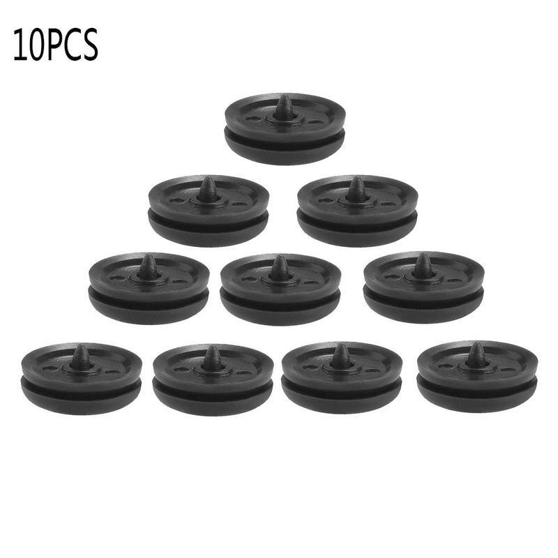 10pcs Car Parts - Black Plastic Safety Seat Belt Stoppers 10pcs Car Parts - Black Plastic Safety Seat Belt Stoppers