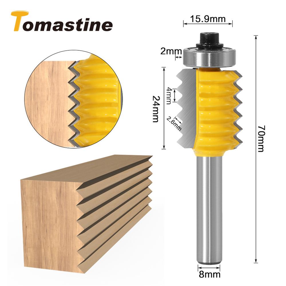 8mm Shank Finger Joint Glue Router Bit Milling Cutter Cone Tenon Woodwork Cutter Power Tools Wood Router Cutter