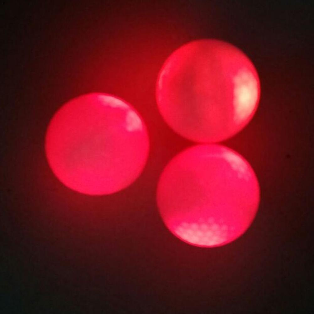 Golf konstant ljus boll glödande boll golf led glöd boll glödande golfboll tillbehör slumpmässig färg