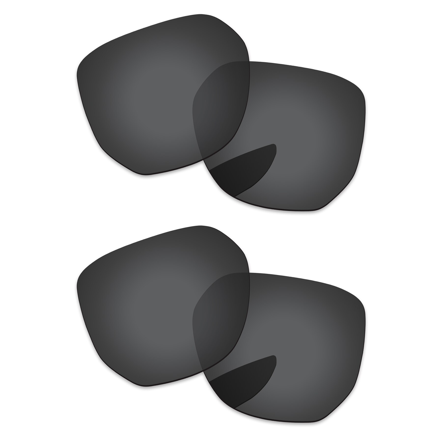 Alphax – lentilles de remplacement pour lunettes de soleil authentiques, Latch Beta OO9436, polarisées, Options multiples: 2 Pairs-Black-Black