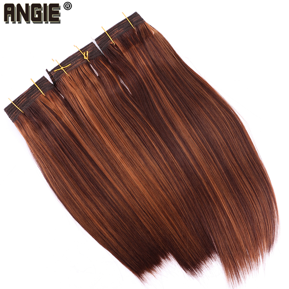 Angie P1B/30 Steil Haar Bundels Zacht synthetisch Haar Extensions 100 Gram een Stuk Mode Haar Weven