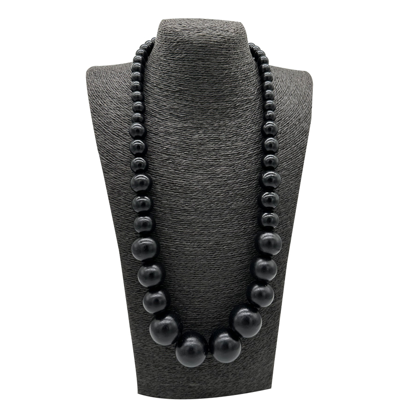 Bohemian Green Big Round Long Wood Necklace & Pendent Handmade Necklace For Women Bib Beads Party Jewelry: green