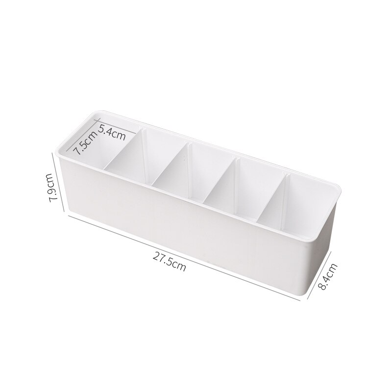 Adjustable Drawer Makeup Organizer Cabinet Organiser Plastic Dividers For Drawers Clothes Organizers Tray For Cosmetic: White