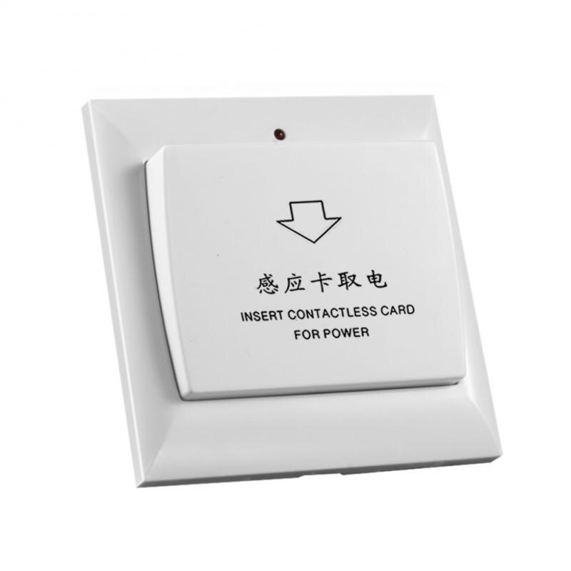 Hotel Magnetic Card Switch White Smart Insert Switch Energy Saving Switch Insert Key Power Socket Hotel Improvement