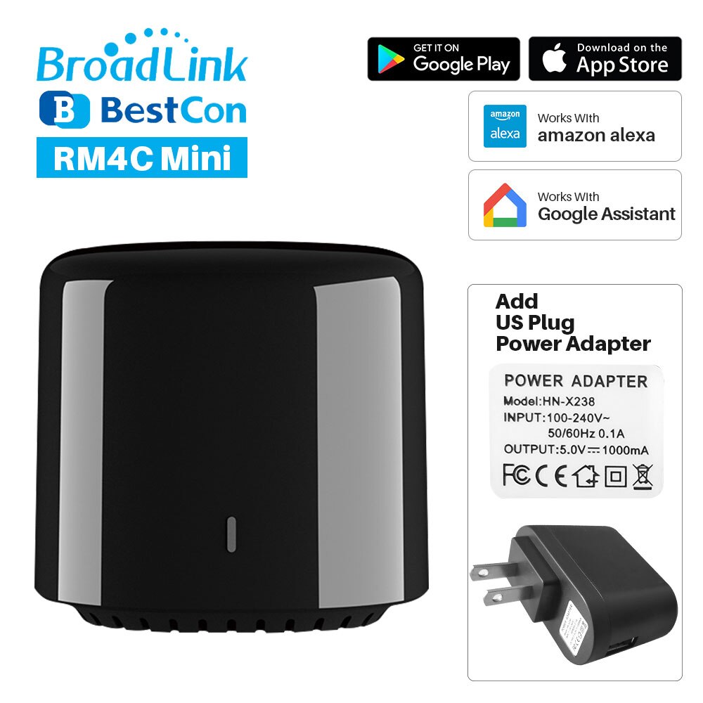 Broadlink  rm4 pro  rm4c mini universel intelligent fjernbetjening smart home automation kompatibel alexa google home: Valgmulighed 3